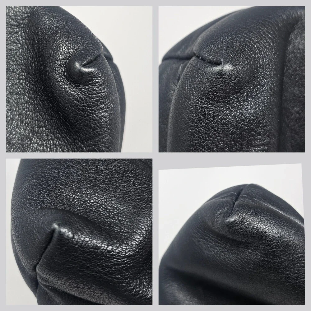 Vtg Rare Brighton One World Mini Mouse Crossbody Black Leather Ornate Kiss Lock - Picture 6 of 11